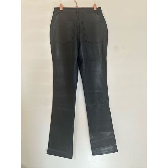 Revolve WeWoreWhat Black Vegan Leather Lace Up Pants Size 26 New - Picture 5 of 5